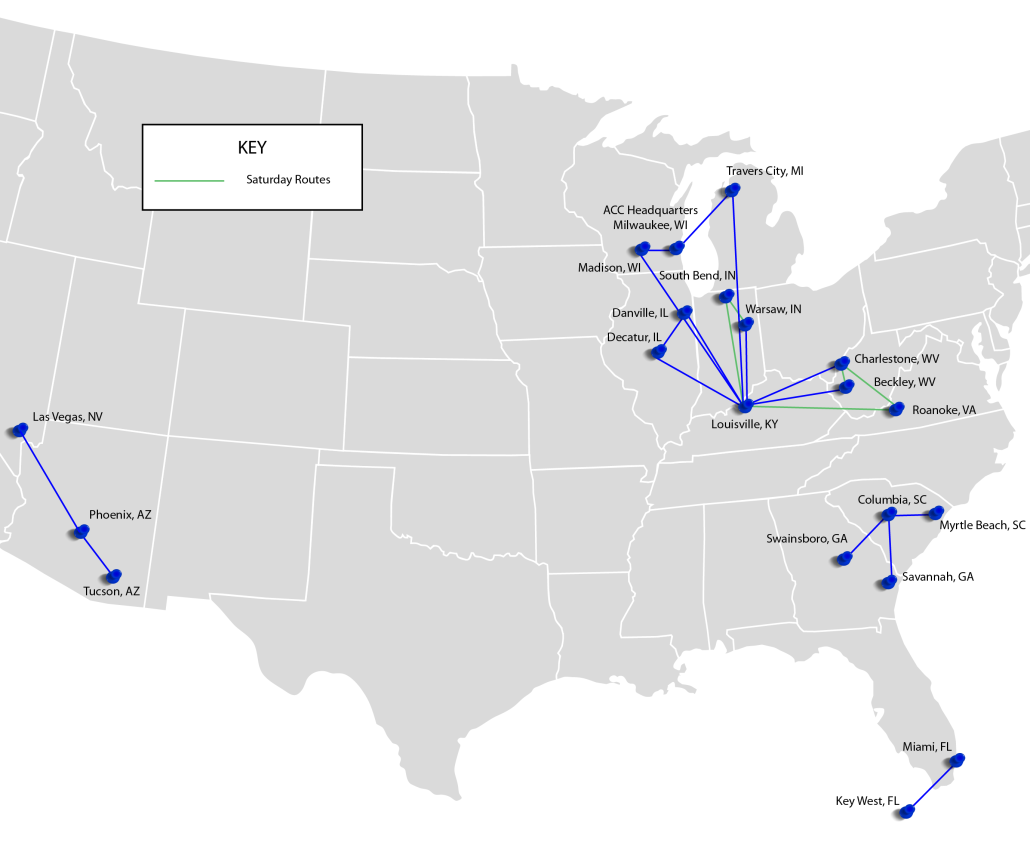 air cargo carriers routes